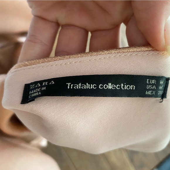 Zara Metallic Ruffle Mini Dress - Picture 6 of 6